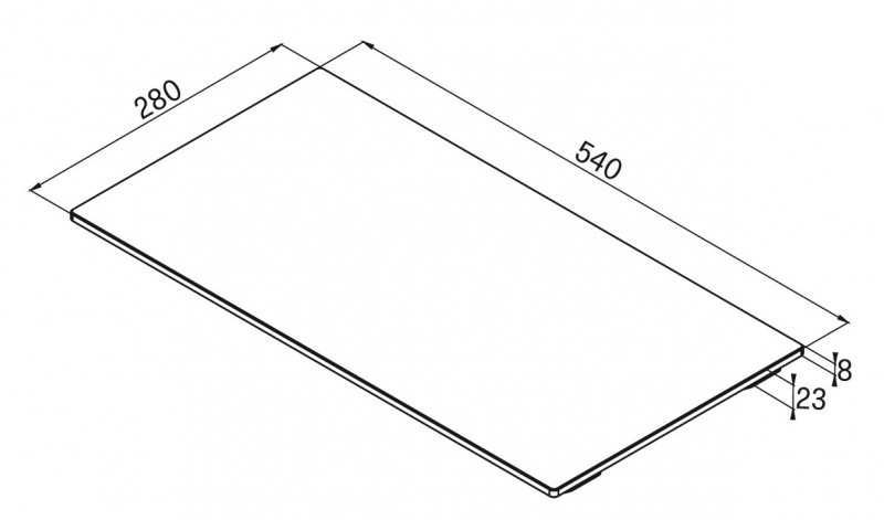 Elleci Element Sliding deska wielofunkcyjna z HPL 50 cm dąb ATH010QU