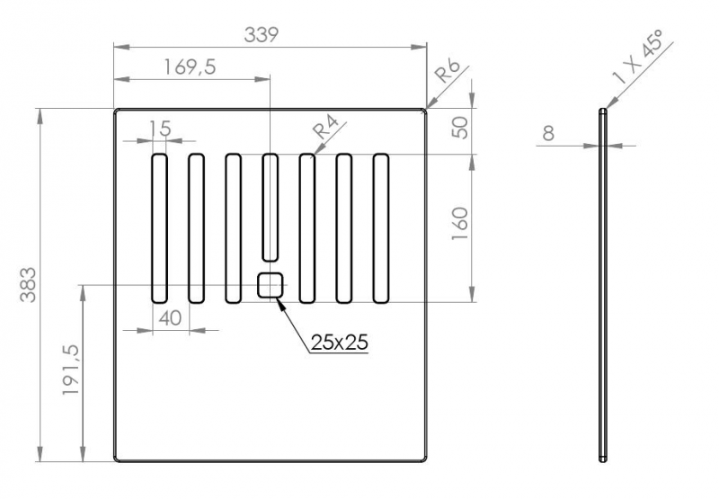 Elleci Element Best 360  deska wielofunkcyjna z HPL czarny ATH073BK