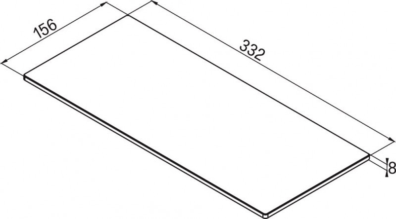 Elleci Element Mini Smart Line deska wielofunkcyjna z HPL czarny ATH063BK