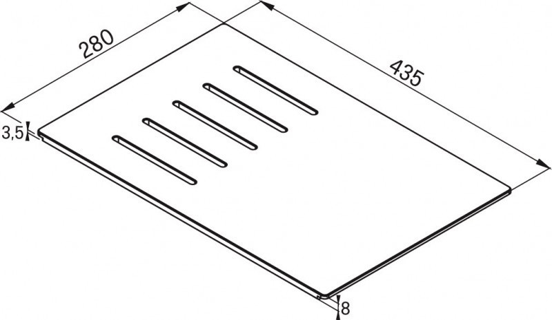 Elleci Element Smart Line deska wielofunkcyjna z HPL wiąz ATH050OL