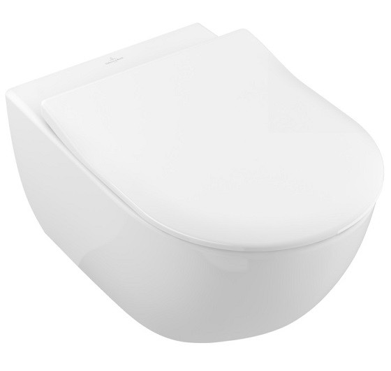 Villeroy&Boch ViConnect + Subway 2.0 Directflush - Zestaw 5w1 - kompletny stelaż + przycisk czarny mat + muszla + deska wolnoopadająca slim