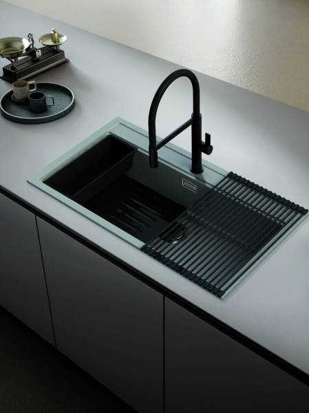 Elleci rollmata do zlewozmywaków Quadra czarny ARS013BK