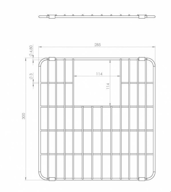 Elleci osłona dna komory S stal AGB01306