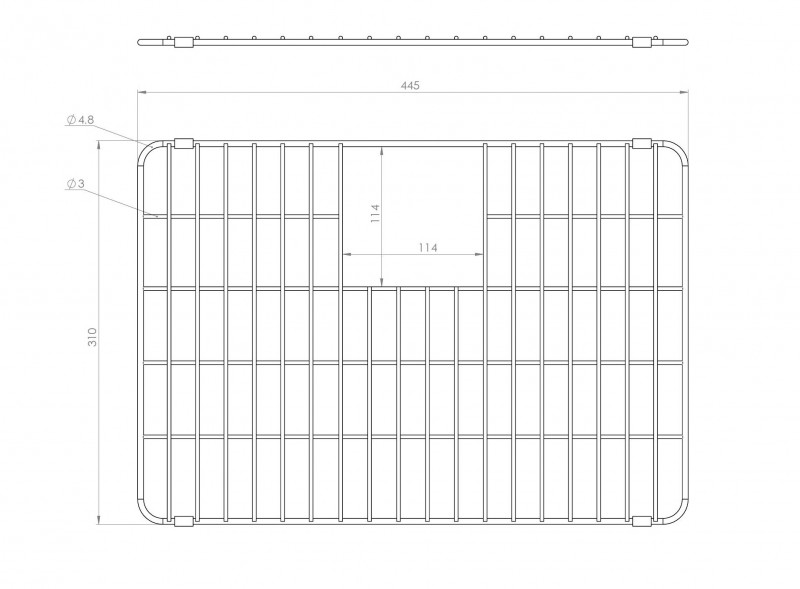 Elleci osłona dna komory M stal AGB01304