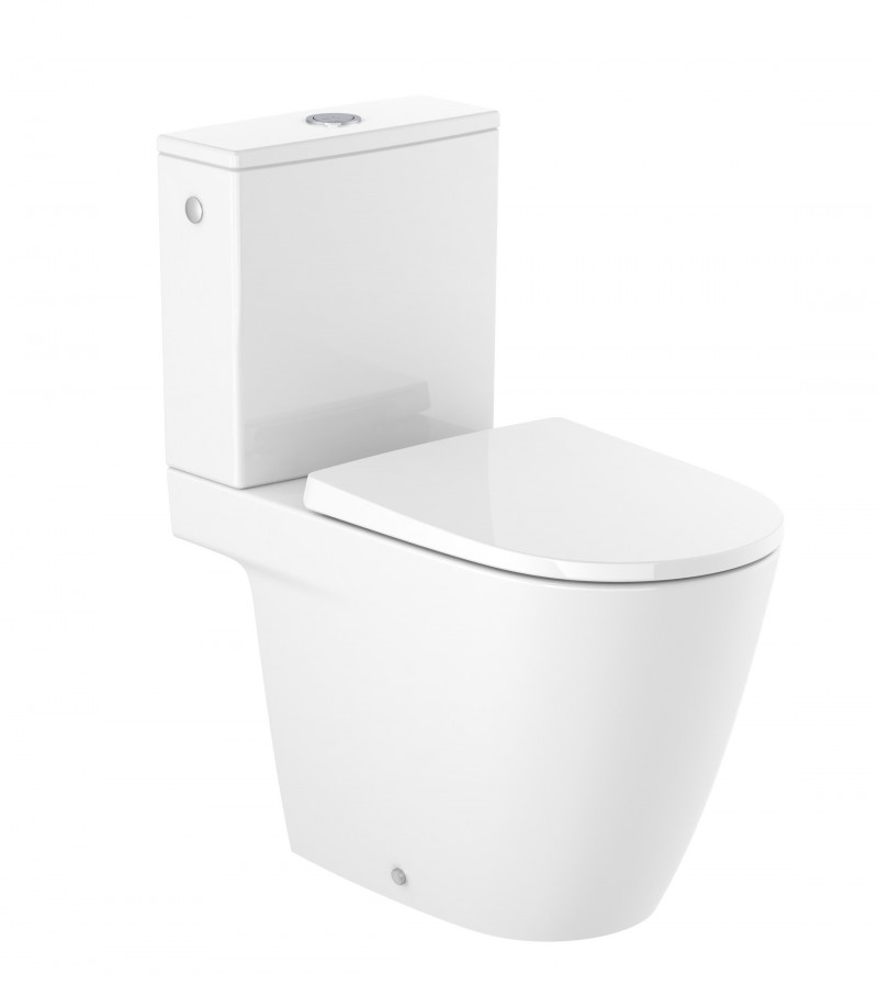 Roca Ona Rimless muszla WC stojąca do kompaktu o/podwójny biały A342687000