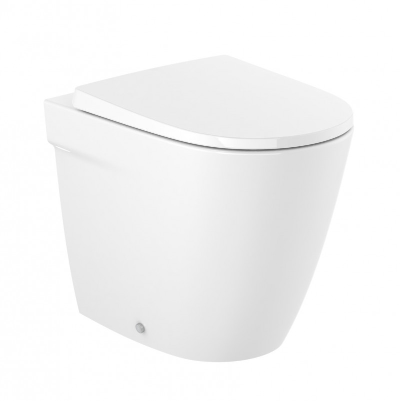 Roca Ona Rimless muszla WC stojąca przyścienna o/podwójny 53x36 cm biały A347687000