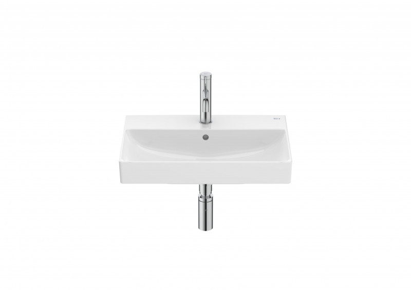 Roca Ona Compacto umywalka wisząca 55x36 Fineceramic biały Supraglaze A327683S00