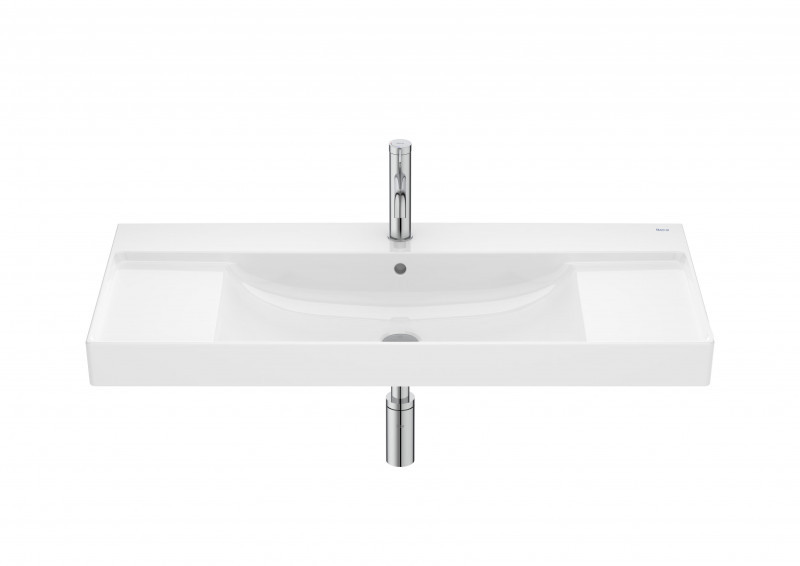 Roca Ona umywalka wisząca 100x46 Fineceramic biały Supraglaze A32768AS00