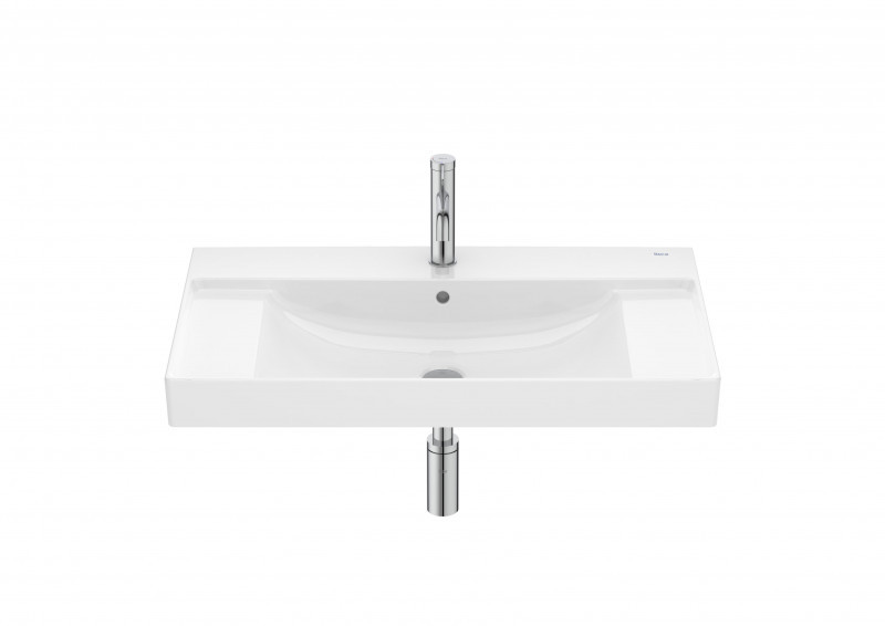 Roca Ona umywalka wisząca 80x46 Fineceramic biały Supraglaze A32768HS00