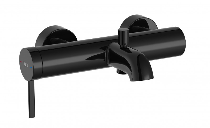 Roca Ona bateria wannowa ścienna czarny tytanowy A5A029ECN0