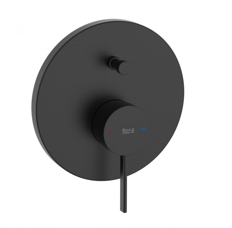 Roca Ona bateria wannowo-prysznicowa podtynkowa czarny matowy A5A0B9ENB0
