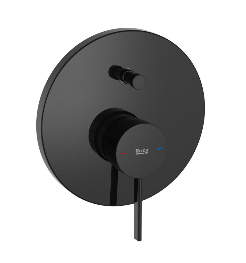 Roca Ona bateria wannowo-prysznicowa podtynkowa czarny tytanowy A5A0B9ECN0