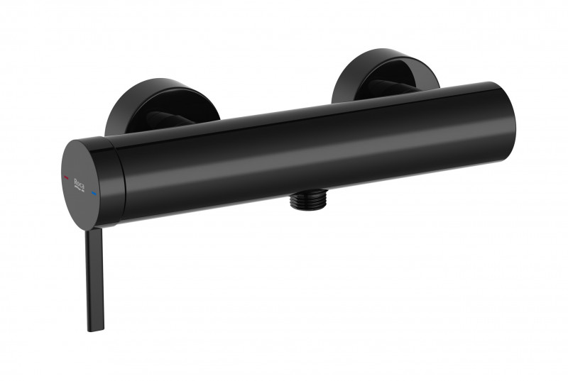 Roca Ona bateria prysznicowa ścienna czarny tytanowy A5A219ECN0