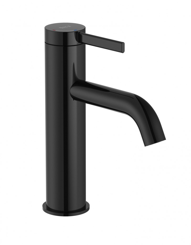 Roca Ona bateria umywalkowa Cold Start z korkiem click-clack czarny tytanowy A5A3A9ECN0