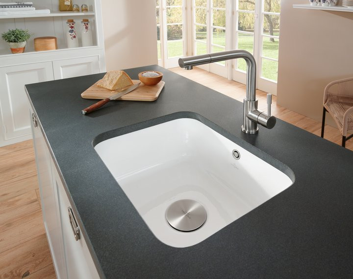 Villeroy&Boch Cisterna 60C zlewozmywak ceramiczny 1 komora podwieszana Stone White CeramicPlus 670601RW