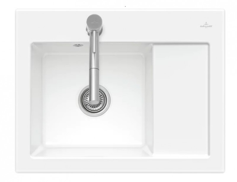 Villeroy&Boch Subway 45 Compact zlewozmywak ceramiczny 1 komora z lewej strony Weiss Alpin CeramicPlus 331201R1