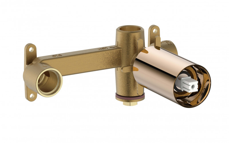 Roca Ona element podtynkowy do montażu baterii umywalkowej różowe złoto A5E3501RG0