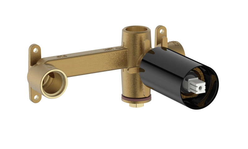 Roca Ona element podtynkowy do montażu baterii umywalkowej czarny tytanowy A5E3501CN0