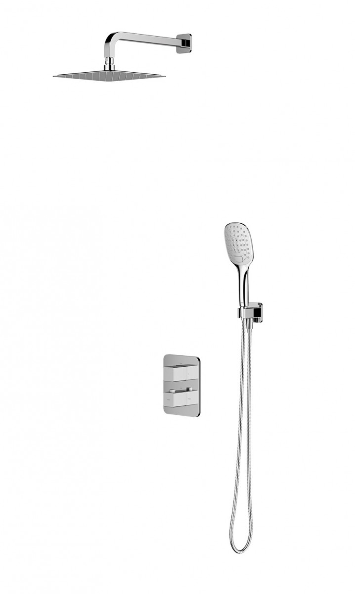 Omnires Slide termostatyczny system prysznicowy podtynkowy chrom SYSSL11CR