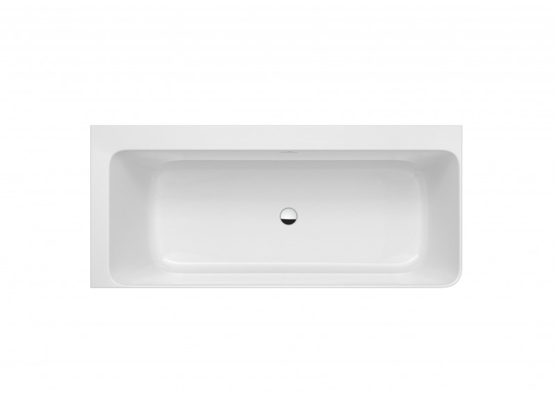 Roca Ona wanna wolnostojąca przyścienna lewa 160x70 kompozyt Stonex biały A248629000
