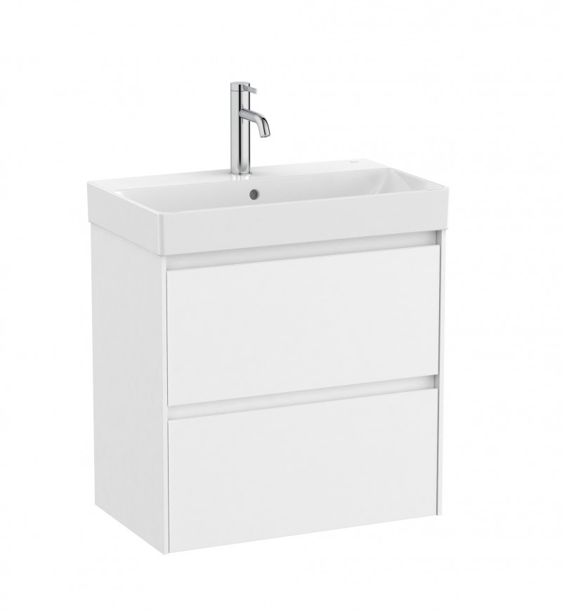 Roca Ona zestaw łazienkowy Unik Compacto z 2 szufladami 60 cm biały mat A851684509