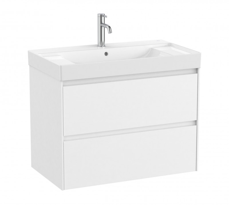 Roca Ona zestaw łazienkowy Unik z 2 szufladami 80 cm biały mat A851691509
