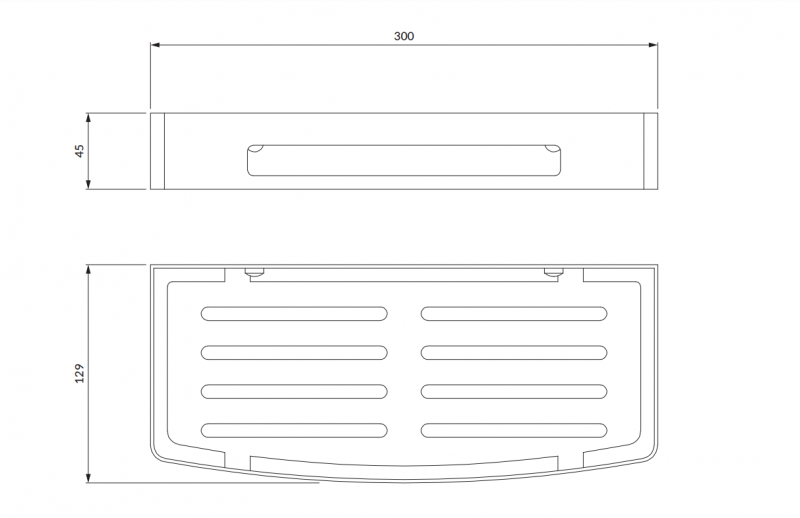 Omnires Uni koszyk prysznicowy złoty UN10331GL