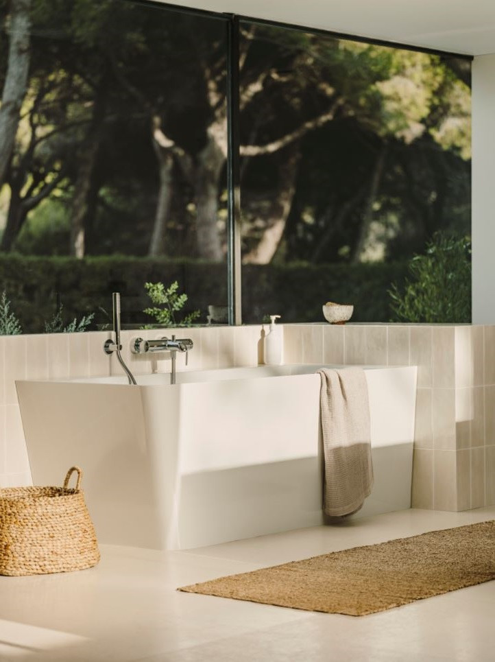 Roca Ona wanna wolnostojąca przyścienna prawa 160x70 kompozyt Stonex biały A248638000