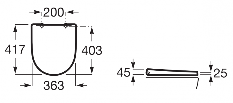 Roca Ona deska WC zwykła duroplast A801E10002