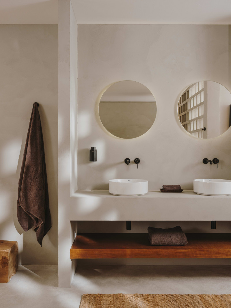 Roca Ona bateria umywalkowa podtynkowa czarny tytanowy A5A359ECN0