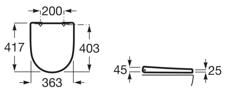 Roca Ona deska WC wolnoopadająca latwowypinalna Compacto duroplast A801E22002