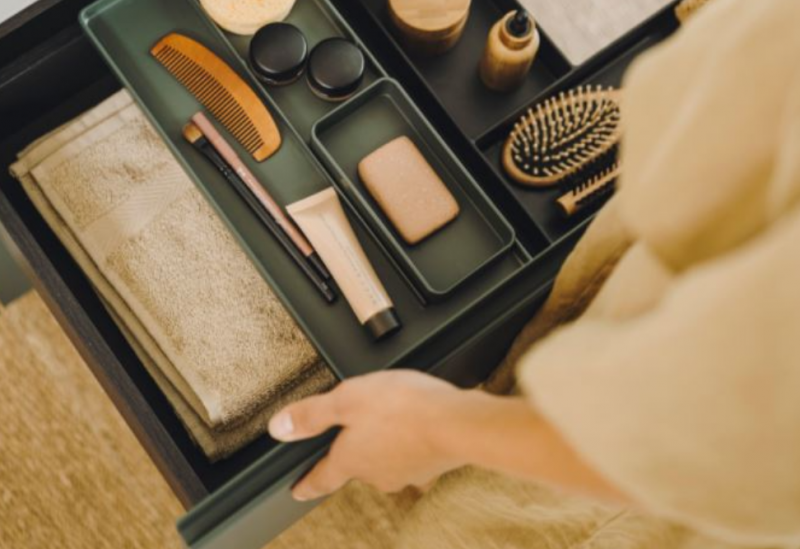 Roca Ona zestaw łazienkowy Unik Compacto z 2 szufladami 60 cm ciemny zielony mat A851684513