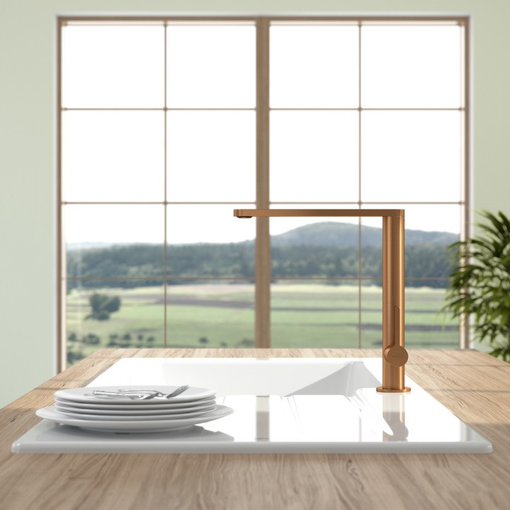 Villeroy&Boch Finera bateria kuchenna z obrotową wylewką miedziany 92700004