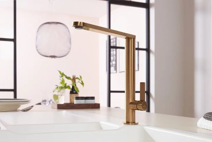 Villeroy&Boch Finera bateria kuchenna z obrotową wylewką miedziany 92700004