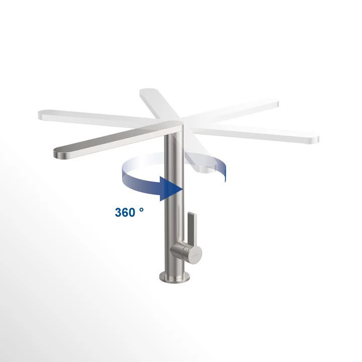 Villeroy&Boch Finera bateria kuchenna z obrotową wylewką antracyt 92700005