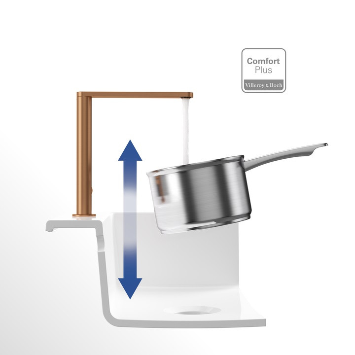 Villeroy&Boch Finera bateria kuchenna z obrotową wylewką miedziany 92700004