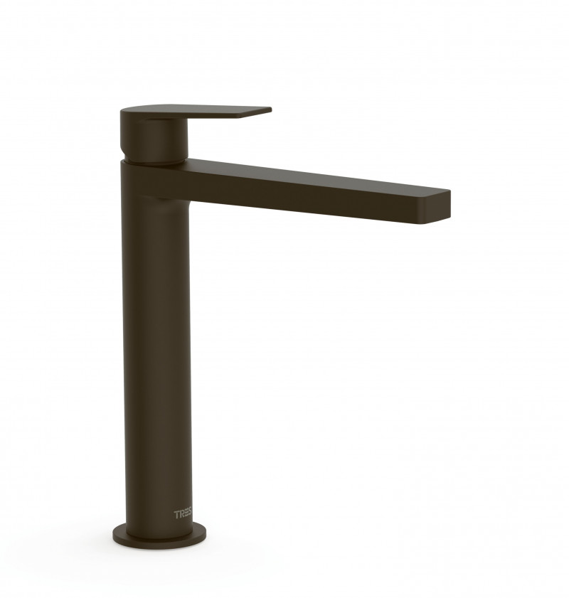 Tres Exclusive Project-Tres bateria umywalkowa wysoka czarny brąz 211.203.01.KMB - K