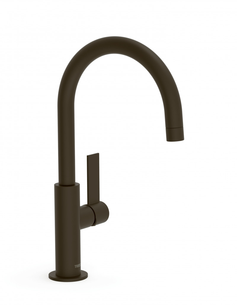 Tres Exclusive Project-Tres bateria umywalkowa wysoka czarny brąz 21190501KMB