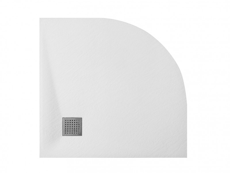 BESCO Vexo Ultraslim brodzik półokrągły 90x90 biały BV-90-90-P