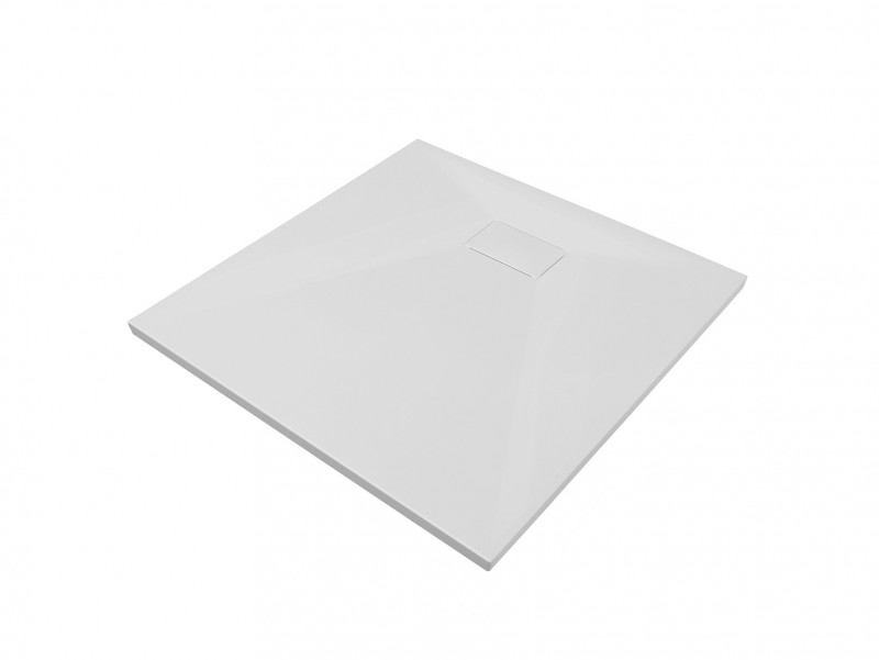 BESCO Vexo Ultraslim brodzik kwadratowy 80x80 biały BV-80-80-K