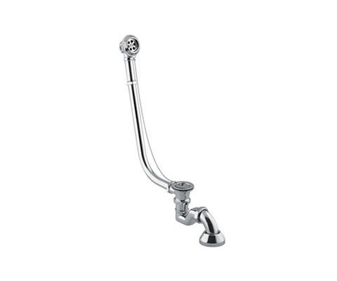 PMD Piramida syfon z przelewem do wannien wolnostojących chrom C20V