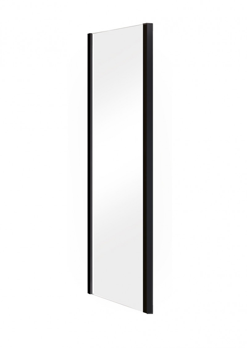 BESCO Duo Slide Black panel ścianka boczna 90 cm czarny przejrzyste PDSB-90