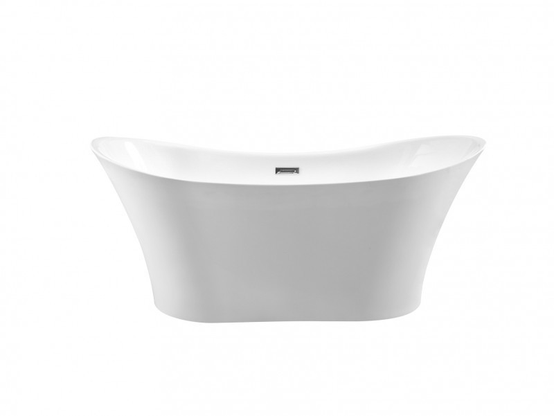 Besco Amber wanna wolnostojąca 170x80 cm akryl biały + syfon biały WAS-170-ABB