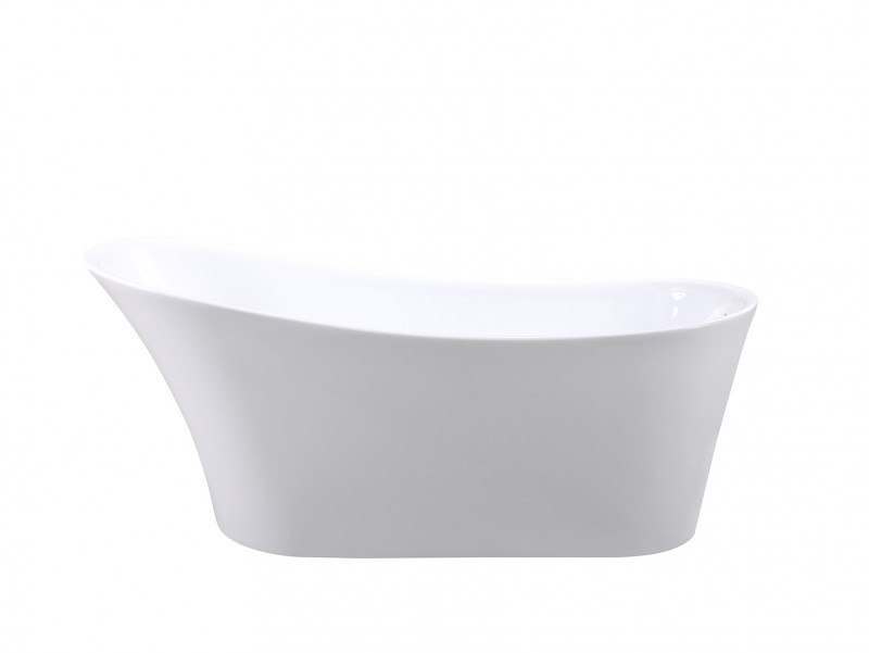 Besco Calima wanna wolnostojąca 170x74 cm akryl biały + syfon złoty WAS-170-CZL