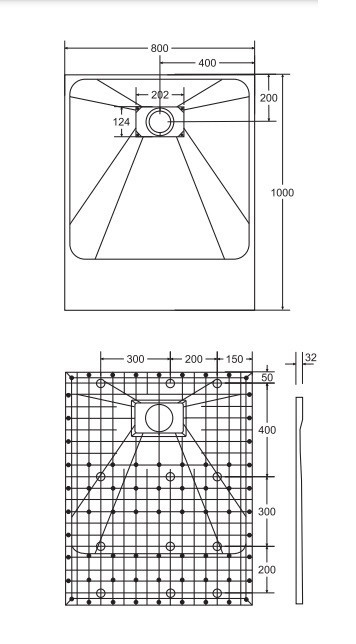 BESCO Vexo Black Ultraslim brodzik prostokątny 100x80 czarny BVB-100-80-P