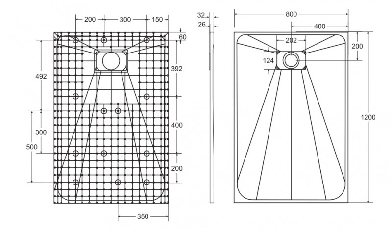 BESCO Vexo Ultraslim brodzik prostokątny 120x80 biały BV-120-80-P