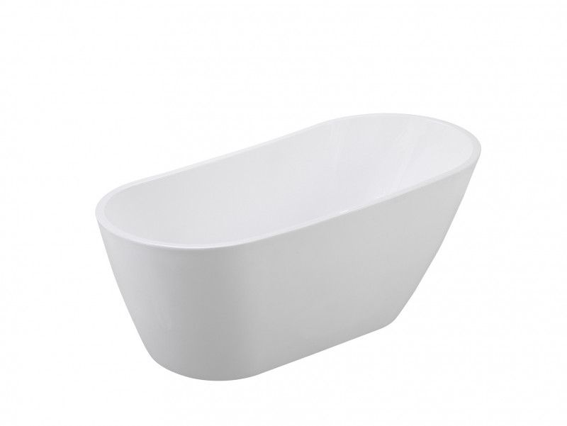 Besco Melody wanna wolnostojąca 150x80 cm akryl biały + syfon złoty WAS-150-MZL