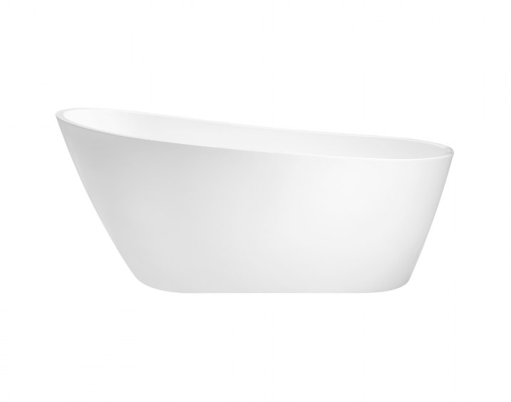 Besco Melody wanna wolnostojąca 150x80 cm akryl biały + syfon grafit WAS-150-MGR