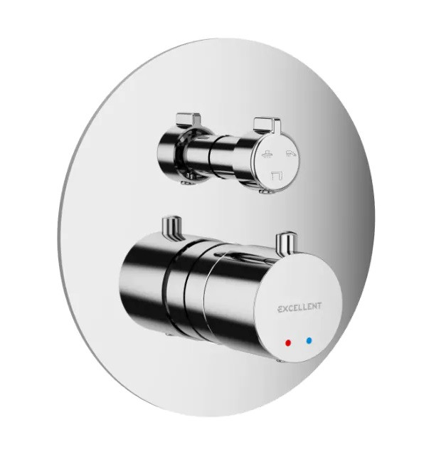 Excellent Pi podtynkowa bateria termostatyczna 3-drożna chrom połysk AREX.1248CR