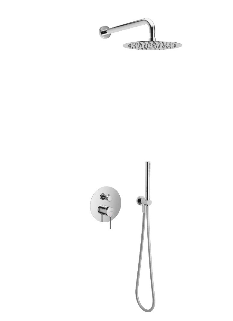 Excellent Pi kompletny zestaw prysznicowy podtynkowy 3-drożny chrom połysk AREX.SET.1247CR